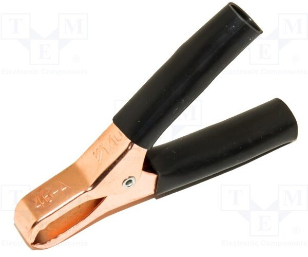 BU-46A-0, Зажим "крокодил", 50А, Диап.захвата макс.29мм, Длина 74мм BU-46A-0, Зажим "крокодил", 50А, Диап.захвата макс.29мм, Длина 74мм