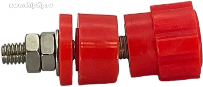 BP-121R, Гнездо banana на панель красное