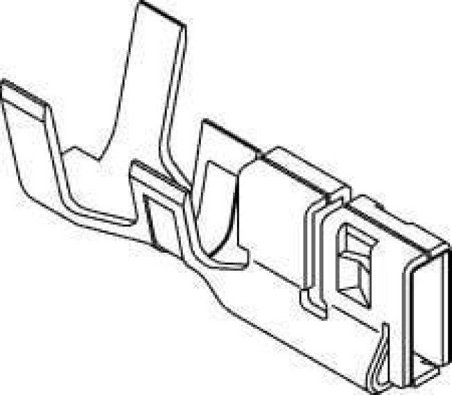 56134-9100, Контакт, MicroClasp™, Серия 56134, Гнездо, Обжим, 22 AWG, Контакты с Покрытием из Олова 56134-9100, Контакт, MicroClasp™, Серия 56134, Гнездо, Обжим, 22 AWG, Контакты с Покрытием из Олова