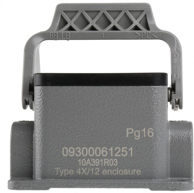 09300061251, Han B Heavy Duty Power Connector Housing, PG16 Thread