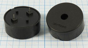 Излучатель звука пьезоэлектрический без генератора 30x12мм, 1~30В, 3,4 кГц, 2P15, CBE3034BP, DAE YOU