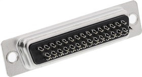 L717HDB44P, Amphenol HD 44 Way Through Hole D-sub Connector Plug L717HDB44P, Amphenol HD 44 Way Through Hole D-sub Connector Plug