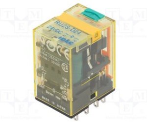 RU2S-D24, Реле: электромагнитное; DPDT; Uобмотки: 24ВDC; 10A/250ВAC; 605Ом RU2S-D24, Реле: электромагнитное; DPDT; Uобмотки: 24ВDC; 10A/250ВAC; 605Ом