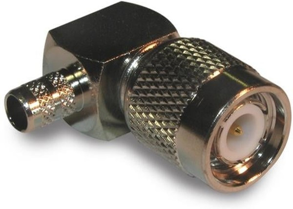 122414, RF/COAXIAL, TNC PLUG, R/A, 50 OHM, CRIMP