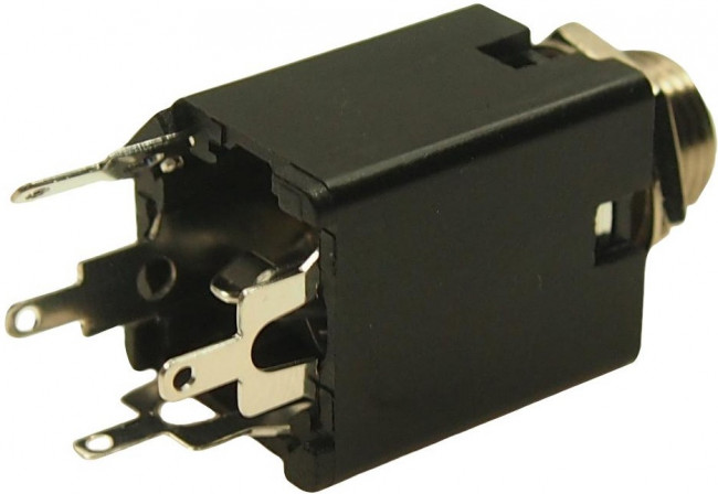 FM6701, Телефонный аудио разъем, 1/4", 3 контакт(-ов), Гнездо, 6.35 мм, Монтаж на Печатную Плату FM6701, Телефонный аудио разъем, 1/4", 3 контакт(-ов), Гнездо, 6.35 мм, Монтаж на Печатную Плату