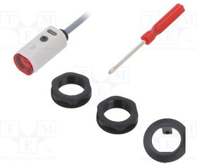 PA18CAT20PASA, Фотоэлектрический датчик, M18, типа PA18C, отраженный, 20м, PNP, 10В до 30В