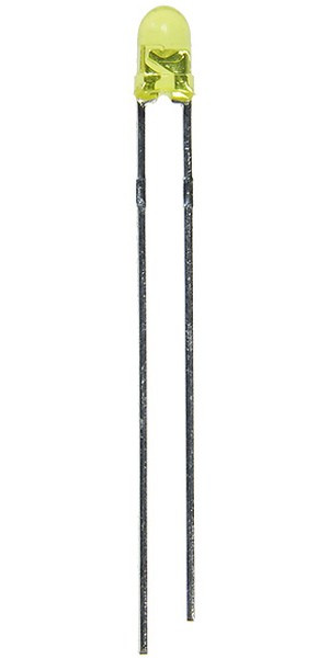 L-7104SYT (L-934SYT), Светодиод желтый 50° d=3мм 700мКд 588нМ