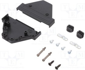 TRI-P-37-K, Корпус для разъемов D-Sub, D-Sub 37pin,D-Sub HD 62pin, тройной