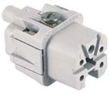 MP004723, Разъем для тяжелых условий, Insert, 4+PE Контактов, Гнездо, Винтовое Гнездо MP004723, Разъем для тяжелых условий, Insert, 4+PE Контактов, Гнездо, Винтовое Гнездо