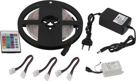 ЭРА Комплект светодиодной ленты 5050kit-14,4-60- 12-IP20-RGB-5m Б0043067