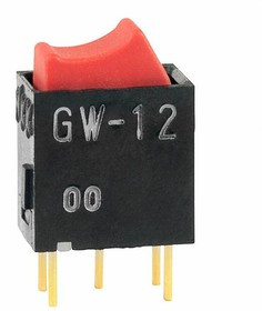 GW12RCP, Rocker Switches SPDT ON-ON RED ROCKER ACTUATOR