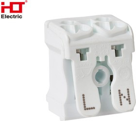 081-32-020, Клемма пружинная соединительная КСП2-L+N, 16A HLT 081-32-020, Клемма пружинная соединительная КСП2-L+N, 16A HLT