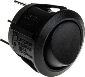 R13112CAAA, SPDT, On-On Rocker Switch Panel Mount