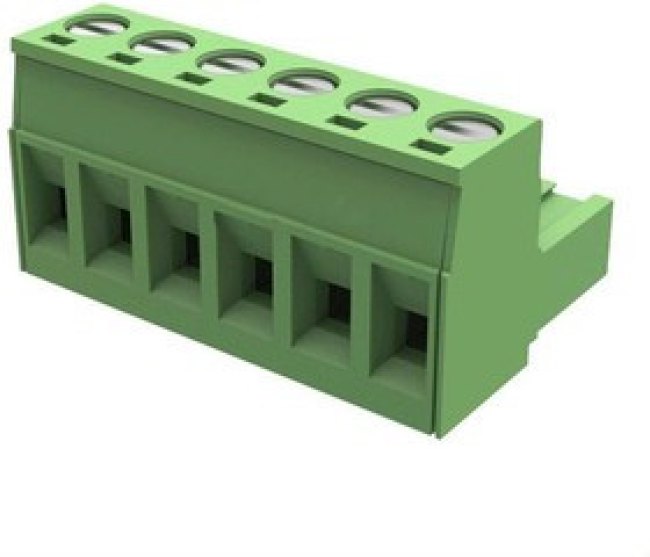 2EDGK-5.08-06P- 14-1000A(H), Клеммник, 320В, 6-полюсный, зеленый
