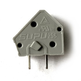 256701, Клемма на печ.плату, угл., модульная, шаг 5мм, серая