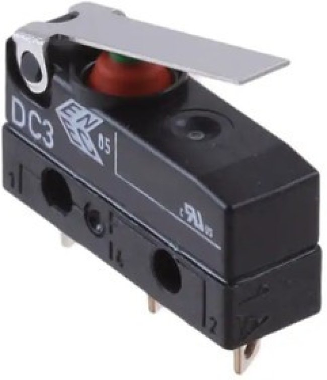 DC3C-A1LB, DC3C-A1LB -ZF ELECTRONICS - Микропереключатель, Мгновенного Действия, Роликовый Рычаг, SP
