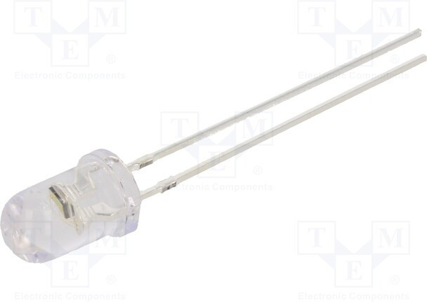 OSG5DR5A31A-1.0HZ, LED; 5mm; green; blinking; 7000?8400mcd; 30°; 3?5V; Front: convex