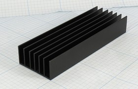 Радиатор охлаждения 150x 51x 25, F02, Al, черный, HS185-150