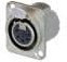 NC5FD-LX, XLR Connectors Recpt DLX 5 pin F solder nickel/silver