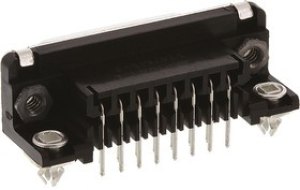 5747845-3, Amplimite HD-20 15 Way Right Angle Through Hole D-sub Connector Socket, 2.74mm Pitch, with 4-40 UNC