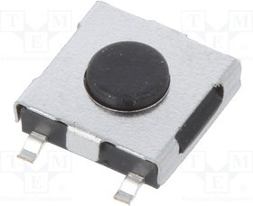 TVCM04N016BB, Микропереключатель TACT, Положения 2, 0,05A/12ВDC, SMT, OFF-(ON)