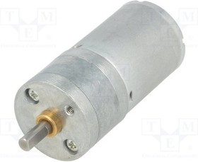 POLOLU-1572, Двигатель: DC, с редуктором, HP, 6ВDC, 6,5А, Ось: D профиль, 20,4: 1