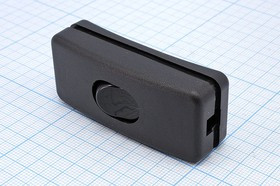 Выключатель клавишный в разрыв кабеля, 2C, 250В/2А, ON-OFF, черный; №15660G Пкл\\ 2\ON-OFF\\чер\ чер\\2C\KCD5-303\