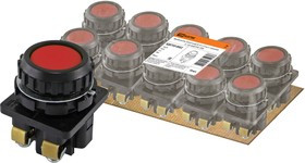 Выключатель кнопочный КЕ 011-У2-исп.1 красный 2з 10A 660B IP40 TDM