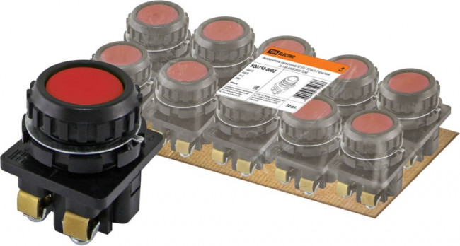 Выключатель кнопочный КЕ 011-У2-исп.1 красный 2з 10A 660B IP40 TDM