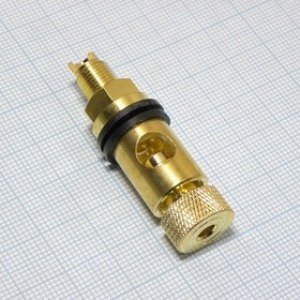 Клемма D 14 M8 gold, (Гнездо на панель), гнездо банан