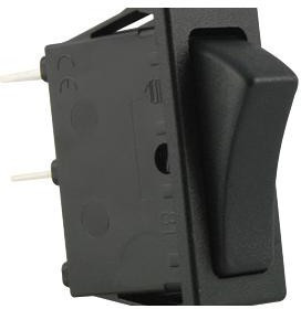 MP004411, Клавишный переключатель, SPST, Без Подсветки, Панель, Черный