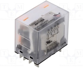 AL4C12SCLA22000G, Relay: electromagnetic industrial; 4PDT; 220VAC; 12A/277VAC; 15k? AL4C12SCLA22000G, Relay: electromagnetic industrial; 4PDT; 220VAC; 12A/277VAC; 15k?