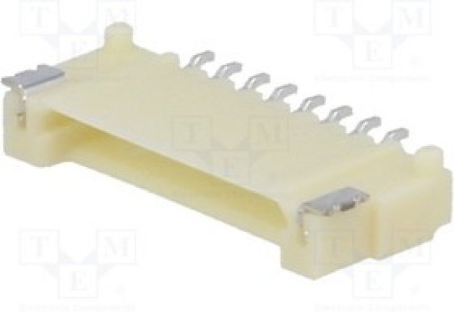 DF14-8P-1.25H-24, Гнездо, провод-плата, "папа", DF14, 1,25мм, PIN 8, SMT, на PCB