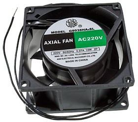 G8038HA2S, вентилятор 220В 80х80х38мм (аналог JA0838H2S) подшипник скольжения провода