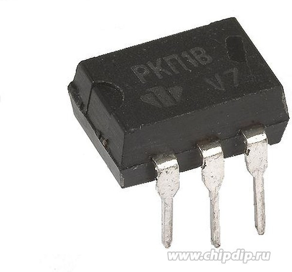 КР293КП1В, (5П14В), Реле малой мощности общего назначения 1-канальное на замыкание Iком= 80мА,Uком=400В, год 2023