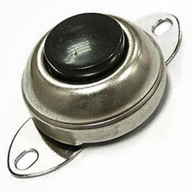 ASW-08 off-(on) черный, Кнопочный переключатель ASW-08, OFF-ON, чёрный