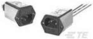2-6609115-3, Filtered IEC Power Entry Module, IEC C14, General Purpose, 6 А, 250 В AC, 2-Pole Fuse Holder 2-6609115-3, Filtered IEC Power Entry Module, IEC C14, General Purpose, 6 А, 250 В AC, 2-Pole Fuse Holder