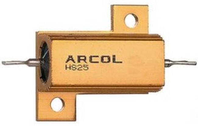 HS25 47R F, Wirewound Resistor 25W, 47Ohm, 1%