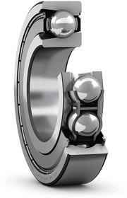 208-2Z Single Row Deep Groove Ball Bearing- Both Sides Shielded 40mm I.D, 80mm O.D