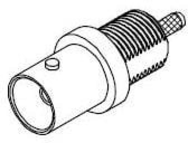 73171-2970, RF Connectors / Coaxial Connectors BNC Straight Jack 75Ohms Gold