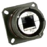 RJFTV62A1G, Modular Connectors / Ethernet Connectors Cat6 RJ45 SQ Flange REC Green