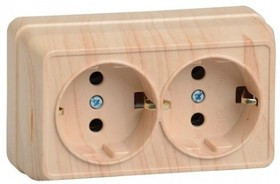 РС22-3-ОС Розетка 2местн.с з/к 16А откр.уст.ОКТАВА(сосна) РС22-3-ОС Розетка 2местн.с з/к 16А откр.уст.ОКТАВА(сосна)