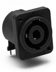 SP-4-MDHT, Loudspeaker Connectors 4P D FLANGE CHASSIS HORIZONTAL BOARD