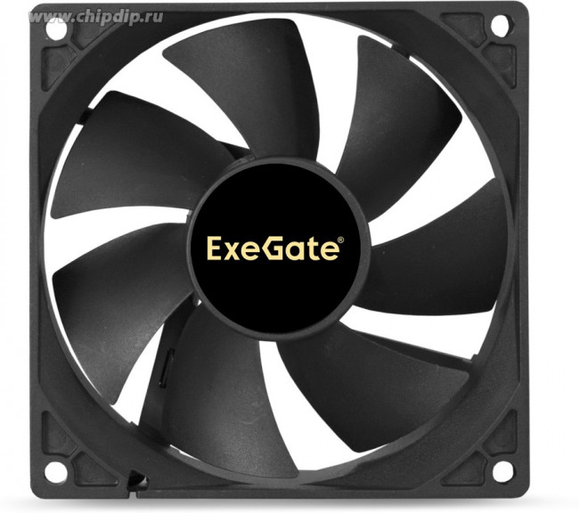 Exegate EX288926RUS Вентилятор ExeGate EX09225B3P (92x92x25 мм, 2-Ball (двойной шарикоподшипник), 3pin, 2100RPM, 27dBA)