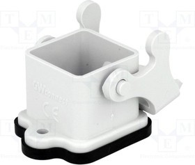 7803.6201.0, Блочная часть STD с фиксацией, 21x21, тип 3A. Блочная часть для монтажа на панель, серого цвета. / 936010614