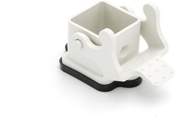 7803.6201.0, Блочная часть STD с фиксацией, 21x21, тип 3A. Блочная часть для монтажа на панель, серого цвета. / 936010614