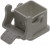 7803.6201.0, Блочная часть STD с фиксацией, 21x21, тип 3A. Блочная часть для монтажа на панель, серого цвета. / 936010614