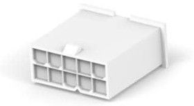 1-2296206-0, Conn Housing PL 10 POS 4.2mm Crimp ST Cable Mount White 1-2296206-0, Conn Housing PL 10 POS 4.2mm Crimp ST Cable Mount White