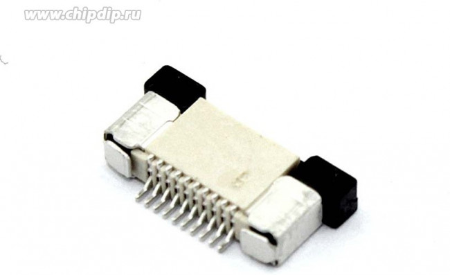 Разъем FPC Half Coverage Top Contact 0.5K-BS-10PWB 10 pin высота 2мм шаг 0,5мм