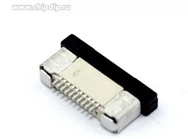 Разъем FPC Half Coverage Top Contact 0.5K-BS-10PWB 10 pin высота 2мм шаг 0,5мм